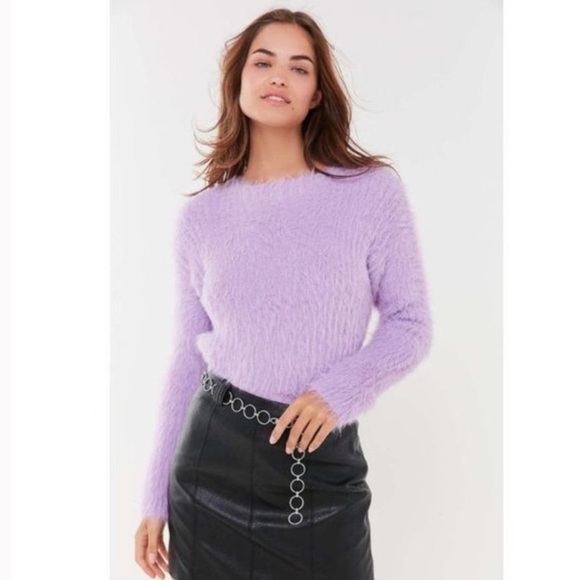 Urban Outfitter Fuzzy Purple Sweater - Picture 5 of 5